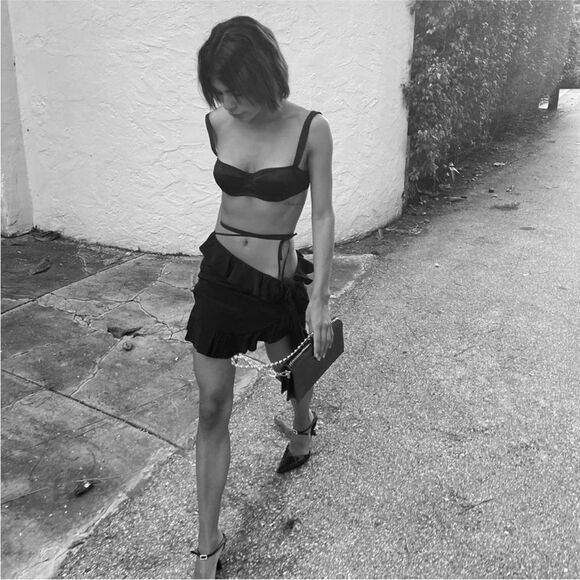 NEW Orseund Iris Silk Ruffle Mini Skirt - Picture 9 of 13